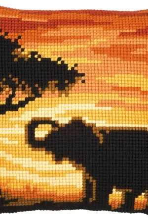 Gereduceerde Prijs Vervaco Olifant Kruissteekkussen pakket