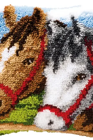 2 Paarden Knoopkussen pakket ** Express Levering