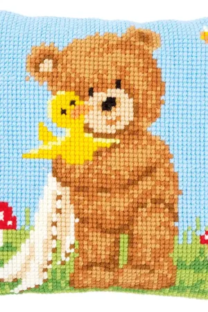 Vervaco Popcorn met Souffle Kruissteekkussen pakket Koopje