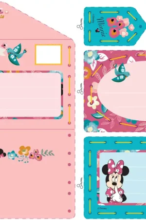 Disney Minnie dagdroomt set van 5 borduurkaarten Superprijs