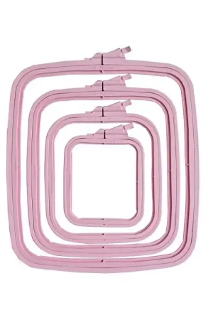 Actieprijs Nurge borduurring rechthoekig 25x28 cm Roze