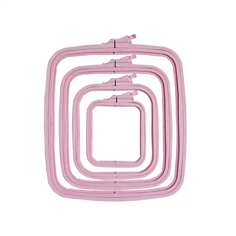 Actieprijs Nurge borduurring rechthoekig 25x28 cm Roze