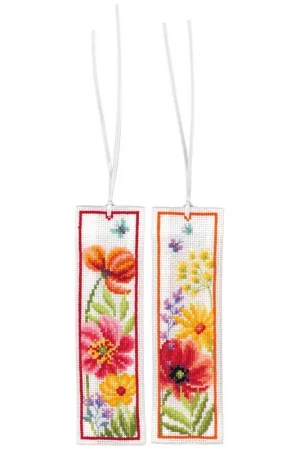 Dagaanbieding Vervaco Bladwijzer Klaprozen en wilde bloemen PN-0230484 set van 2