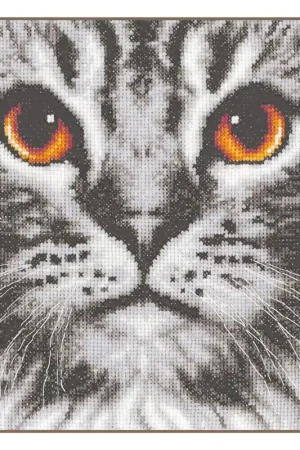 Betrouwbaar Vervaco Kat close-up PN-0205401 borduren (pakket)