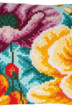 Voordeelprijs Vervaco Klaprozen Kruissteekkussen pakket PN-0207215