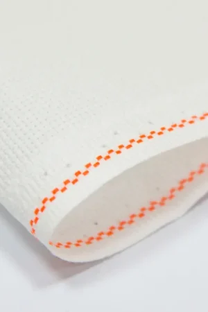 Actieprijs Zweigart Borduurstof Aida 16 Count - Wit 100 - 100x100 centimeter