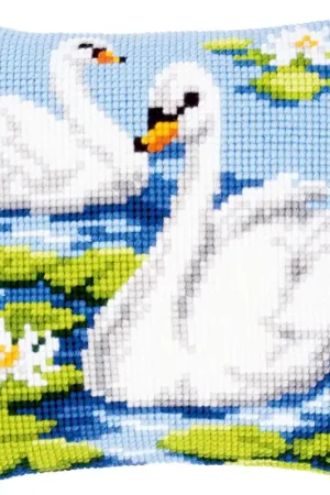 Vervaco Zwanen Kruissteekkussen pakket PN-0144079 Korting