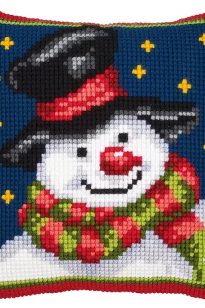 Beperkte Voorraad Vervaco Sneeuwman Kruissteekkussen pakket PN-0008727