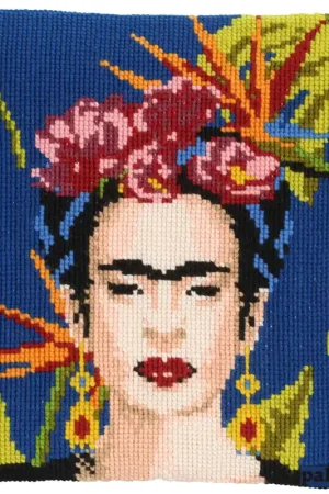 Actieprijs Pako Mexicaanse Artiest Frida Kahlo Wollen kruissteekkussen (pakket) 160.802