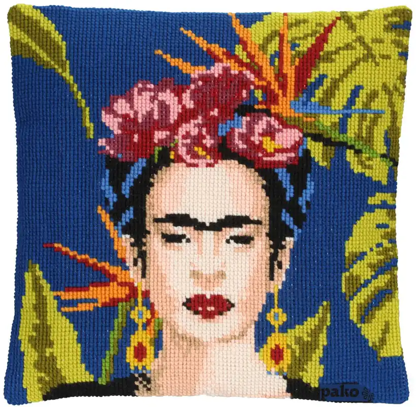 Actieprijs Pako Mexicaanse Artiest Frida Kahlo Wollen kruissteekkussen (pakket) 160.802