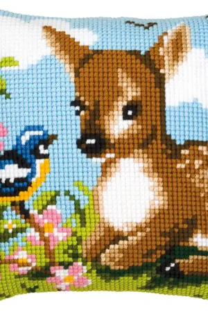 Gereduceerde Prijs Vervaco Hertje Kruissteekkussen pakket